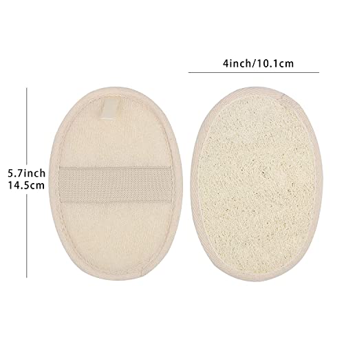 Mooerca EXFOLIATING68LOOFAH 10-Pack Exfoliating Loofah Sponge Pads - Natural Luffa & Terry Cloth, Body Scrubbers thumb #1