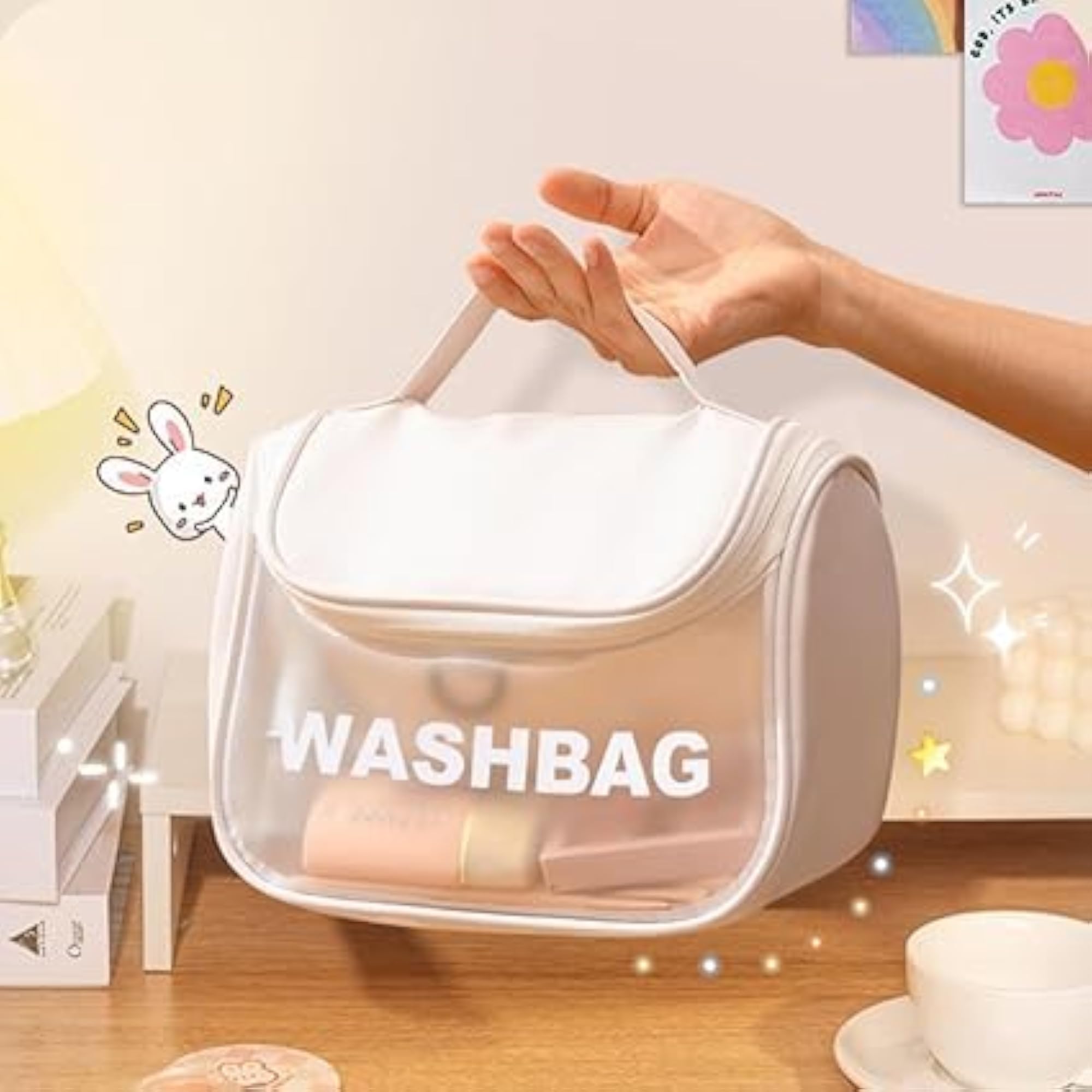 Cosmetic Organizer Bag Makeup Pouch for Women, Waterproof