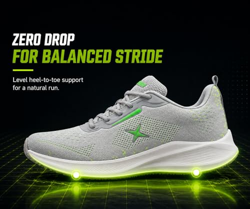 Image of Kraasa Men's Running Shoes | Breathable Mesh Upper | Lightweight Phylon Sole | Cushioned EVA Insole | Comfortable Sports & Casual Sneakers for Gym, Walking & Daily Use