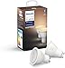 Philips Hue Ampoules LED Connectées White Ambiance GU10 Compatible Bluetooth, Fonctionne avec Alexa Pack de 2