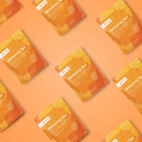 Flavcity Daily Rescue Immunity Tea – Delicious Shelf-Stable Herbal Tea For Wellness Boost Made With Real Lemon And Ginger Powder To Help Your Body Thrive In Every Season (1.9 Oz) #TOP7