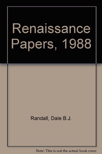 Renaissance Papers, 1988 view 2