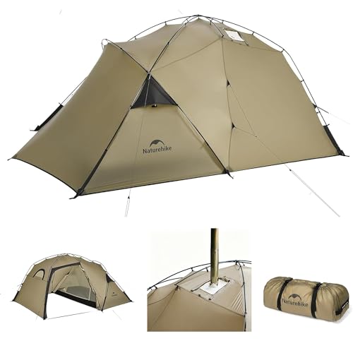 Naturehike �e���g ���ˌ��t�� 2.24kg���y�� 2.8�u+2.56�u 1���[��1�O�� PU1500mm 1�l�p/2�l�p X�^�N���X����\�� �ʋC�i�ϑ� 4�V�[�Y�� �d�X�g�[�u�Ή� �c�[�����O�e���g �L�����v �g�ݗ��ĊȒP �\�� �h�� �o�R ��