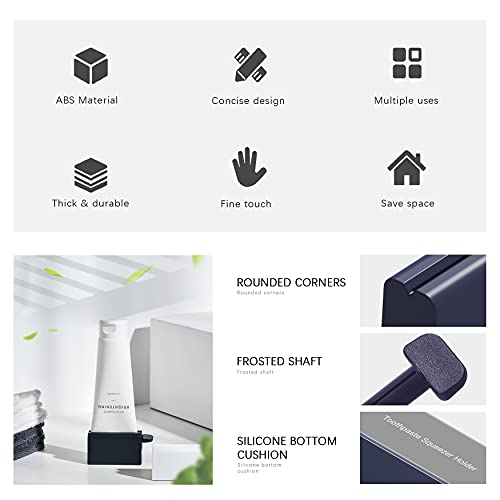 Corneria Long Toothpaste Tube Squeezer For All Sizetube With Length 2.8In (2Pcs) - With Non Slip Silicone Pad Toothpaste Squeezer Rollers For Long Or Short Tube Cosmetics, Tube Ketchup Etc #TOP1