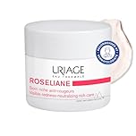 Uriage Roséliane Anti-Redness Rich Face Cream 50ml - Soothes, Hydrates, Reduces Redness of Dry Sensitive Skin - Long-Lasting Comfort & Proven Results - Day & Night - With Shea Butter & Ginseng