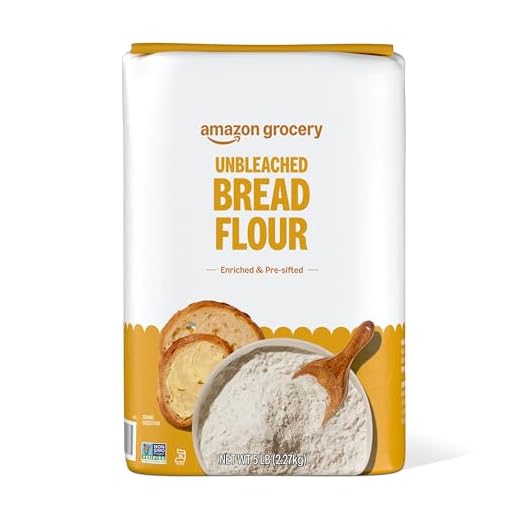 Amazon Grocery, Enriched Bread Flour, Unbleached, 5 Lb (Previously Amazon Fresh, Packaging May Vary)
