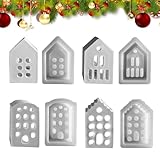 Photo Gallery set di 4 in silicone per decorazione della casa, in stile europeo, a forma di casa Photo Gallery set di 4 in silicone per decorazione della casa, in stile europeo, a forma di casa