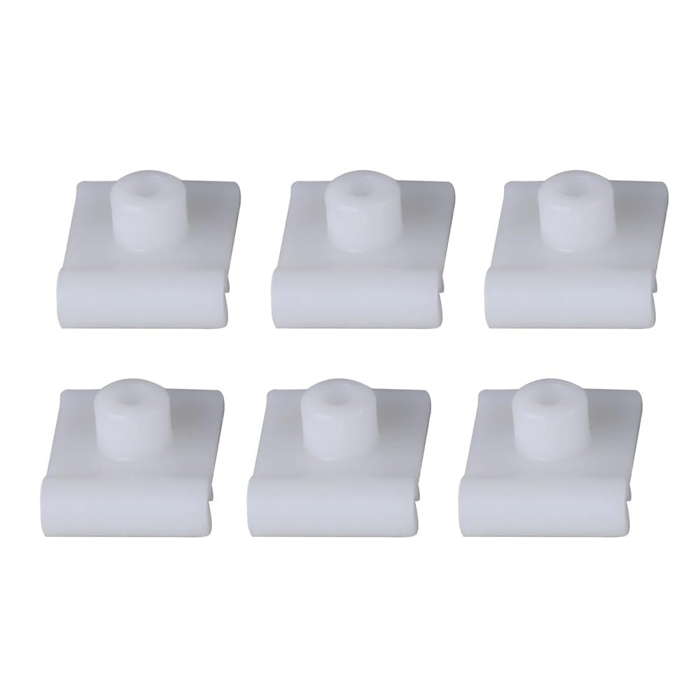 GLBMLMTHZP 30Pcs Auto Car Body Fender U Nut Clips White Fit For Nissan Lined Bumper Fixed Fastener Universal Plastic Clip