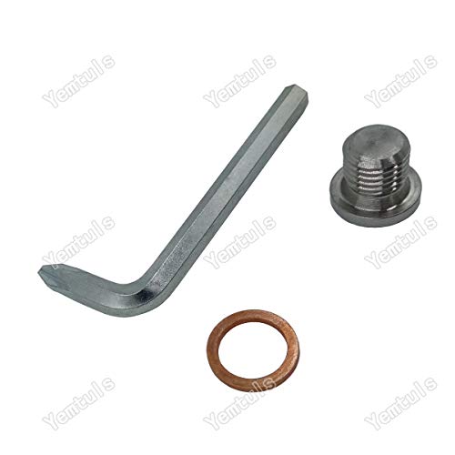 Image of Crankcase Engine Oil Drain Plug and Washer for Polaris RZR 570 800 900 1000, Sportsman 570 600 700 800 850 1000, Ranger 570 700 800 900 ETX, Scrambler 850 1000, ACE 325 570