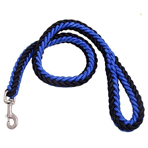 PSK PET MART Heavy Duty Tough Nylon Braided Dog Leash for Medium Dogs Maxi Dogs & Large Dogs (Blue) (B08HR5F2T8) Amazon Price History, Amazon Price Tracker
