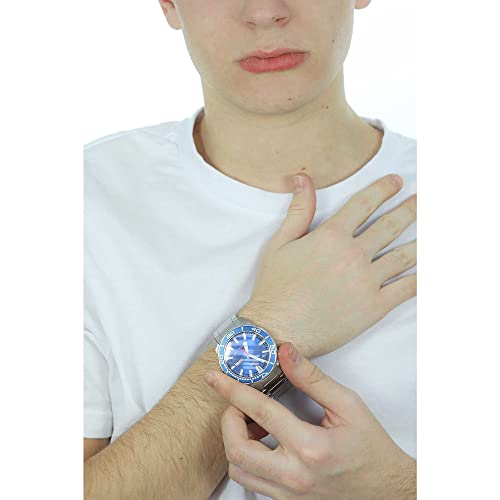 Orologio Uomo Vagary By Citizen Automatic Aqua Gearmatic Blu IX3-416-71 - 4