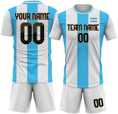 Custom Soccer Jersey Men Women Youth, Athletic Shirts with Name N...