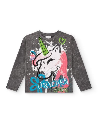 Tuc Tuc Camiseta Gris con Estampado de Unicornio para niña colección Crazy Feelings (Talla 14 años)