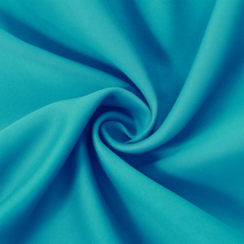 Image of LEMOMO Teal /Turquoise Blackout Curtains /42 x 63 Inch Length Kids Curtains /Set of 2 Panels Grommet Bedroom Curtains for Living Room