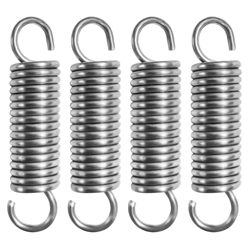 NICAVKIT 4 Stück Edelstahl Zugfedern mit Haken Spannfeder Zugfeder 60mm freie Länge Außendurchmesser 15mm Drahtdurchmesser 2 2mm Maximale Zugkraft 12KG - 2 2x15x60mm
