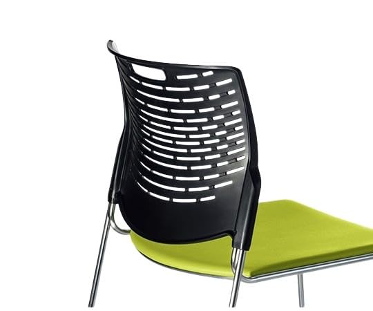 スタッキングチェアー〈ハープ〉 グリーン ライオン事務器 No.1780NF-K