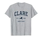 Photo Gallery clare new york ny - design sportivo sportivo vintage maglietta Photo Gallery clare new york ny - design sportivo sportivo vintage maglietta