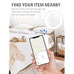 Luggage Tracker, Key Finder, Smart Bluetooth Tracker Pairs with Find My (iOS Only), Item Locator for Wallets, Keys，Louder Alert, Replaceable Battery (White) - Image 4