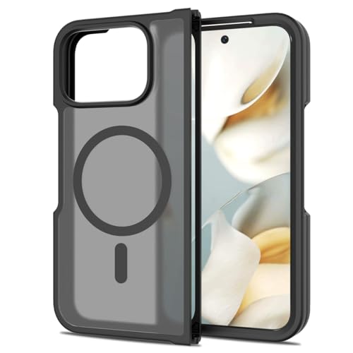 Rojeuinn Funda para Google Pixel 10 Pro Fold Case, Funda para teléfono móvil Hecha de Material de PC Duro,cómoda y Suave al Tacto, Resistente a caídas, Golpes y Huellas Dactilares -Negro