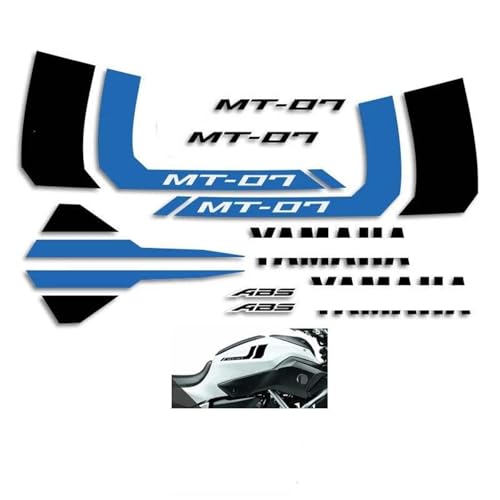 Tampon de réservoir Yamaha MT07 bleu pour stopper les glissements moto