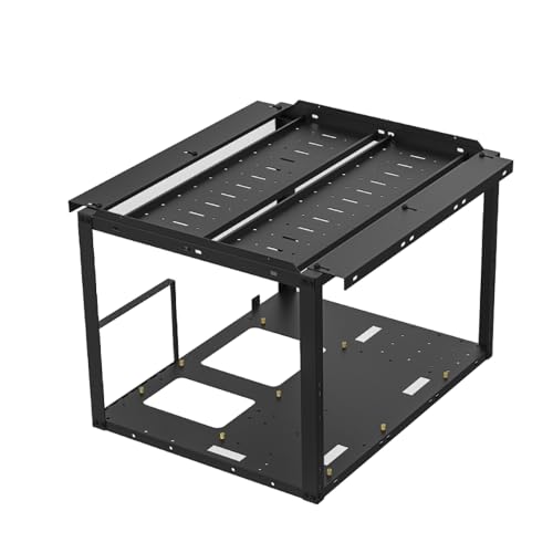Image of 24+4 HDD Open Air PC Case DIY Test Bench Frame with 3.5 Inch Hard Drive Holders for Crypto Mining, Chia Farming XCH FIL BHD, NAS Storage Case