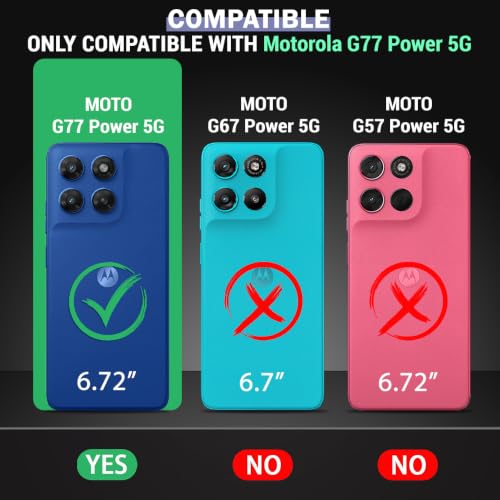 Image of TheGiftKart Tough Armor Bumper Back Cover Case for Motorola Moto G77 Power 5G | Kickstand & Ring Holder | 360 Degree Protection Cover Case for Moto G77 Power 5G (PC & TPU, Sliding Camera Cover, Black)