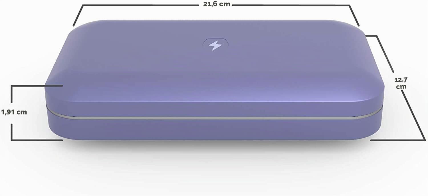 PhoneSoap 3 Uv-Smartphone-Desinfektionsmittel Und Universal-Ladegerät | Patentierter Und Klinisch Erprobter Uv-Desinfektionsgerät (Immergrün)
