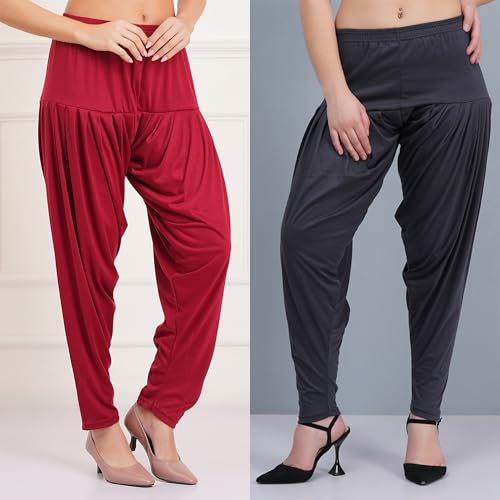 Image of Buy That Trendz Patiala Salwar for Women Relaxed Fit Viscose Patiyala Salwar Harem Bottom Pants