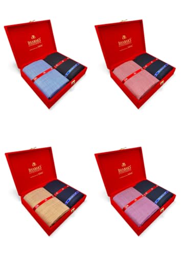 Image of JHABAK'S Unstitched Cotton Blend Solid Shirt & Trouser Fabric - 2.25 m Shirt Cloth - 1.20 m Pant Piece