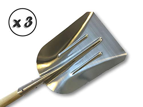 Kehrbesen mit Metallschaufel | 3 Sets | Besen 32 cm | Außenstrecke | Füllung aus rotem PVC | Holzsohle | Hülse Ø 28 mm | Kibros 2630BRMPLx3 – Bild 8