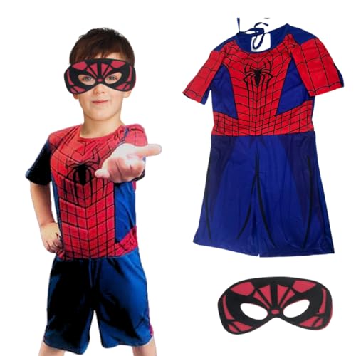 Fantasia Homem Aranha Infantil Enchimento Mascara Tamanho P