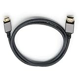 CAMKOO Mini HDMI to HDMI Cable 6.6FT, 4K 60Hz High Speed HDMI to Mini HDMI Cable Male Bi-Directional 2.0 Cord, for HDTV, Tablet, Camera and Camcorder (Aluminum Shell, Nylon Braided) (6.6FT)