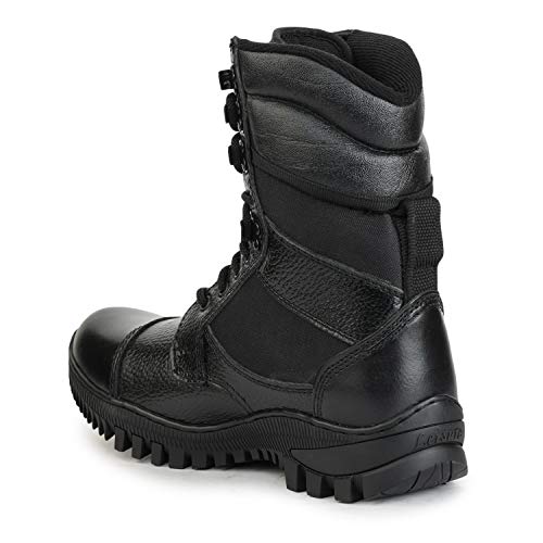 Image of Liberty Freedom SOLDIER-01 Leather Military Army Long Boot Shoes for Men (6, Black)