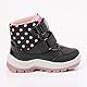 Geox Baby-Mädchen B FLANFIL Girl B ABX Snow Boot, Black/Old Rose, 20 EU