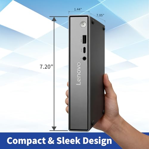 Image of Lenovo ThinkCentre Neo 50q Gen 5 Tiny Business Mini Desktop,13th Gen Intel Core i3-1315U, 8GB DDR5, 512GB SSD, Support 2-Monitor 4K, Wired KB & Mouse, HDMI, Windows 11 Pro, 64GB Flash Drive Bundle