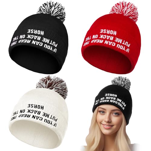 3 Pcs Christmas Beanie Caps If You Can Read This