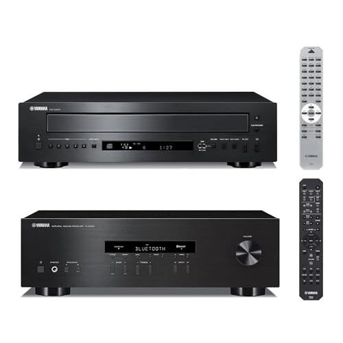Yamaha R-S202BL Stereo Receiver & CD-C603 5-Disc CD Changer Bundle with USB Playback – Superior Sound Quality for Music Enthusiasts