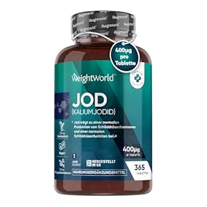 WeightWorld Jod Tabletten 400µg - 365 Tabletten