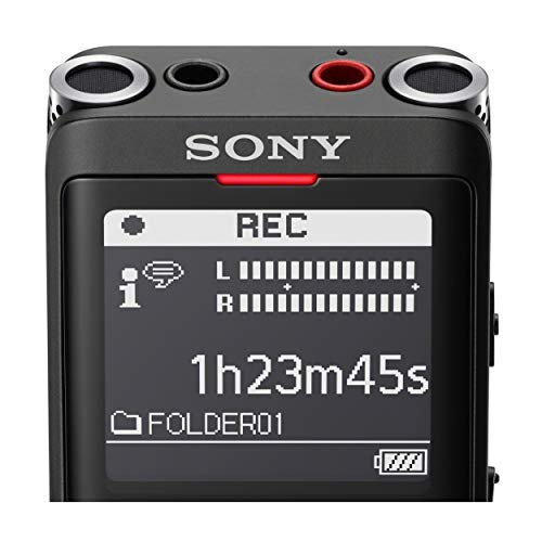 Image of Sony ICD-UX570 Digital Voice Recorder, ICDUX570BLK, usb