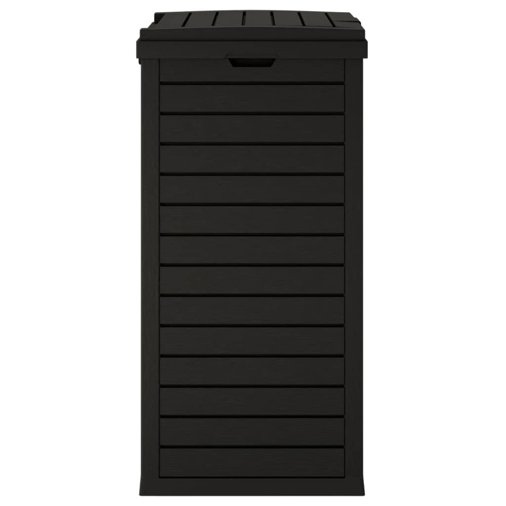 vidaXL Cestino per Rifiuti da Esterno Nero 41x41x86 cm Polipropilene