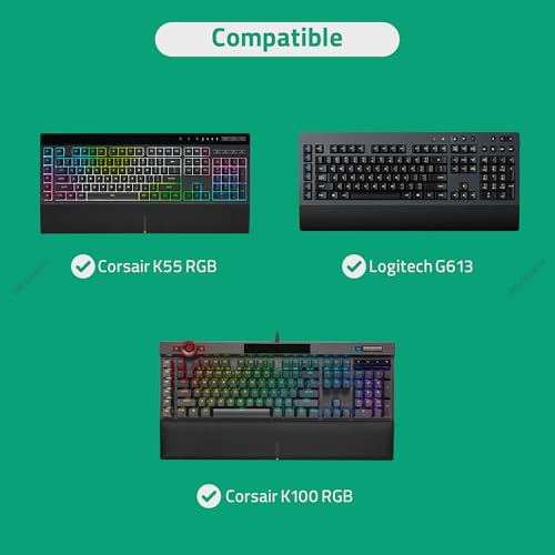Protector Transparente para Teclado Geekria Compatible Logitech y Corsair miniatura 5