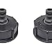 Youool Adaptador de manguera grifo IBC Plástico,conector reductor Instalación del tanque de...