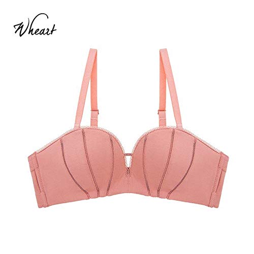Buy Wasteheart Fashion Pink Skin Wireless Bras Invisible Bras Wireless