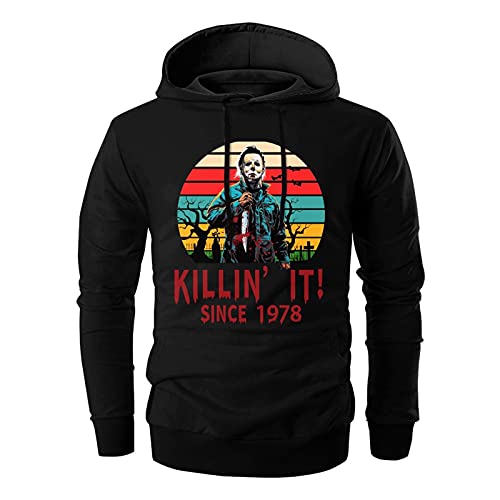 Smooyfan Halloween Michael Myers Hoodie Killin' It Since 1996 Horror Movie Unisex Pullover Sweatshirt Fleece Hooded 2Xl #TOP13