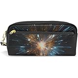 ペンケース うつくしい 花火 筆箱 ペン立て ペンポーチ 化粧ポーチ プリント 大容量 おしゃれ かわいい ファスナータイプ 小物入れ 女の子 男の子 学生 旅行収納 Pu革 レザー