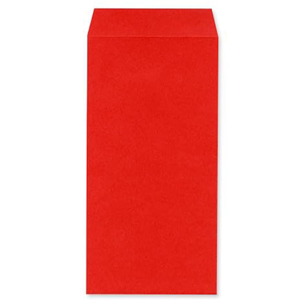 Amazon | 封筒 長3 レッド カラー 85g/m2 レッド 赤 red 100枚