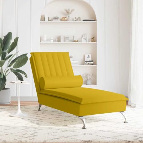Chaise longue de massage USB ergonomique jaune
