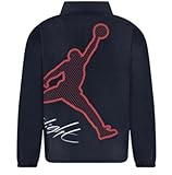 Nike Jordan Girls Boys Jumpman Flight Woven Jacket Black Water Resistant (US, Alpha, Small, Regular, BLACK)