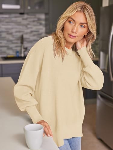 Image of EFAN Womens Oversized Sweaters Batwing Sleeve 2026 Fall Fashion Outfits