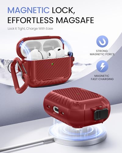 Coque AirPods Pro 3 MOBOSI rigide antichoc compatible MagSafe - 3